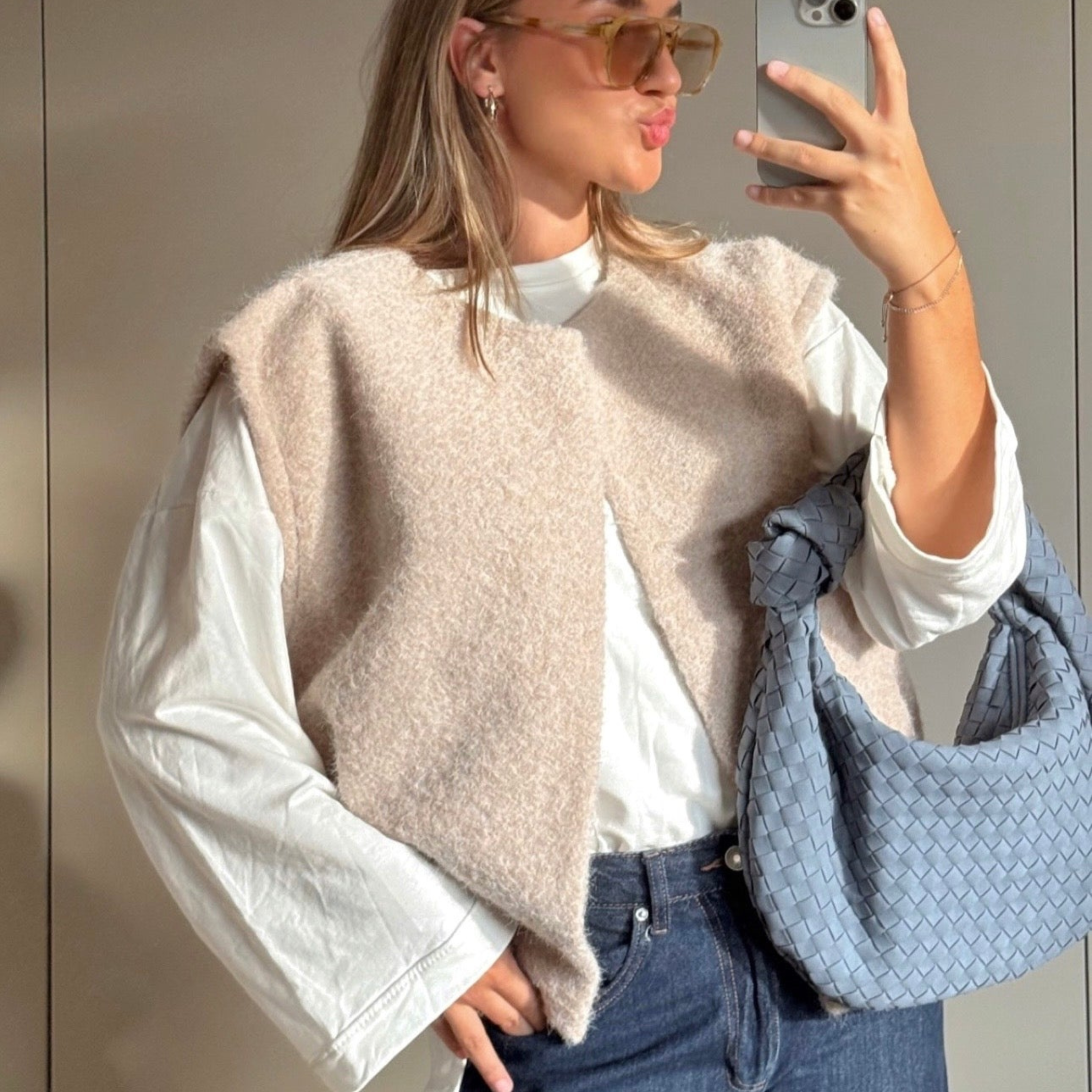 The Trust Fund Bouclé Vest
