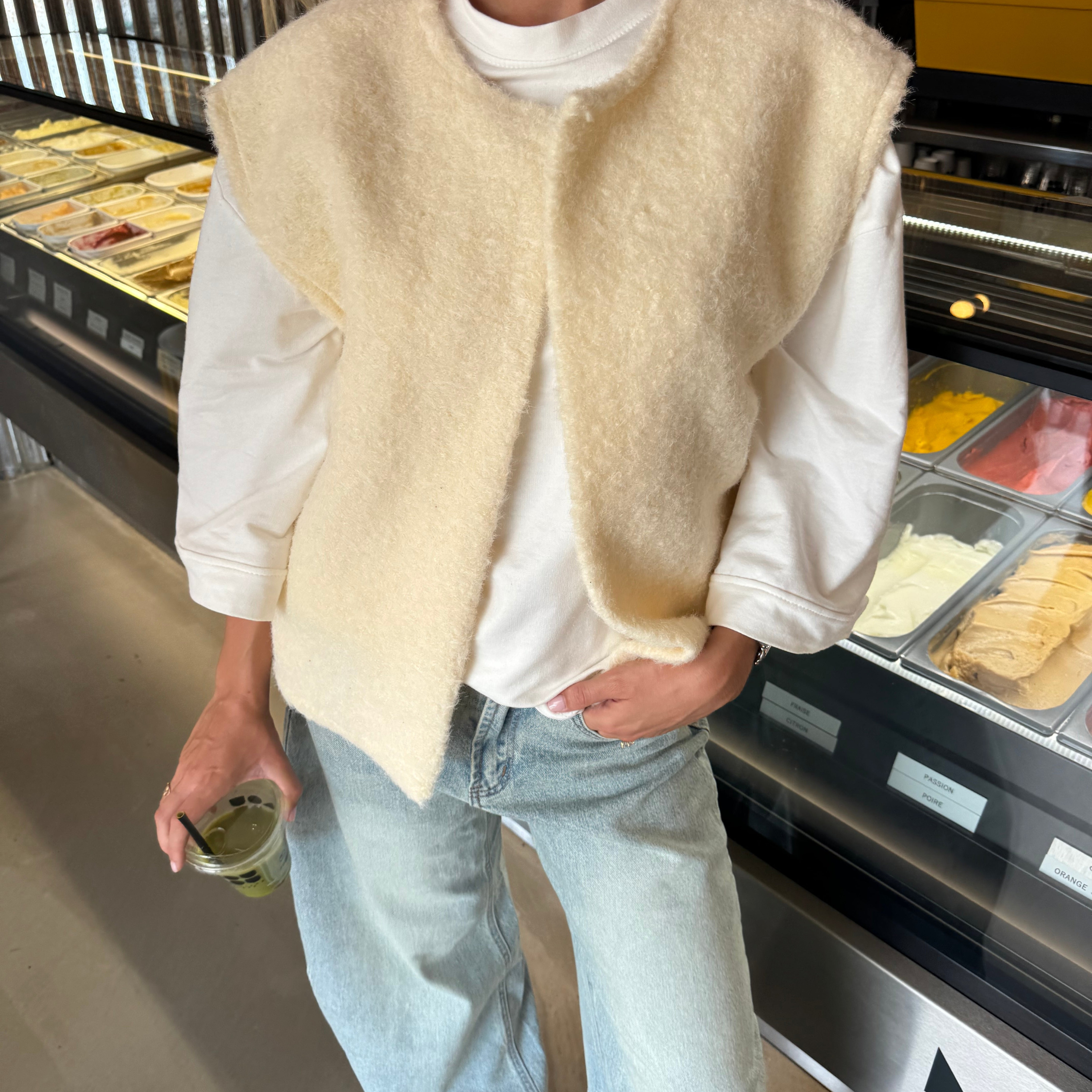 The Trust Fund Bouclé Vest