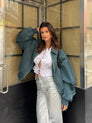 The Rebel Spirit Oversized Contrast Jacket
